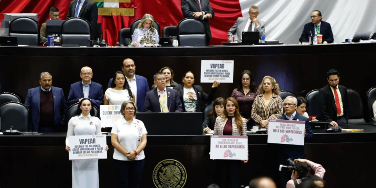 prohibición de vapeadores en México avanza en Diputados
