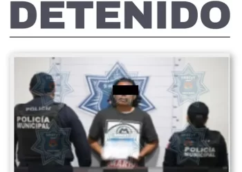 Detienen a hombre por amenazar con arma blanca a mujer en Cancún