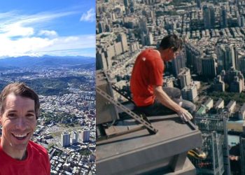 Alex Honnold escala rascacielos Taipei de 101 pisos sin arnés