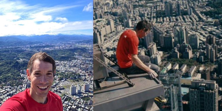 Alex Honnold escala rascacielos Taipei de 101 pisos sin arnés