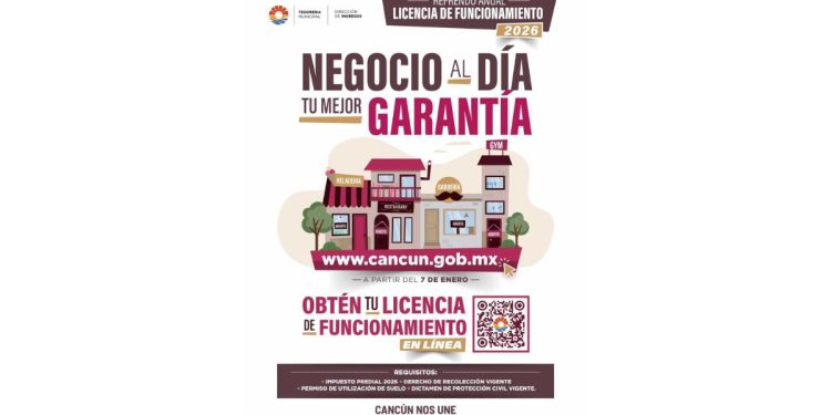 Anuncian campaña “Negocio al día, tu mejor garantía” en Cancún
