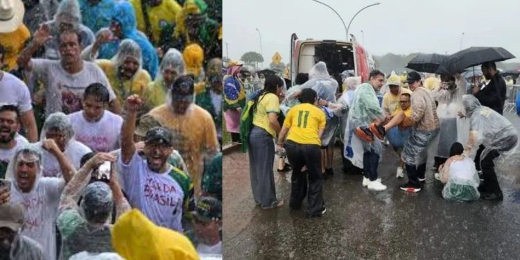 Cae rayo durante manifestación pro Bolsonaro en Brasil; hay 72 heridos