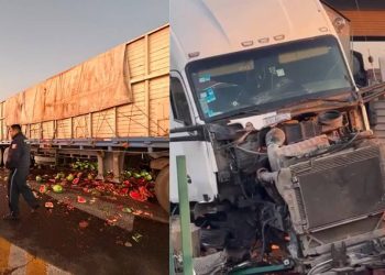 Choque en la caseta de Tepotzotlan provoca caos en la autopista Mexico Queretaro