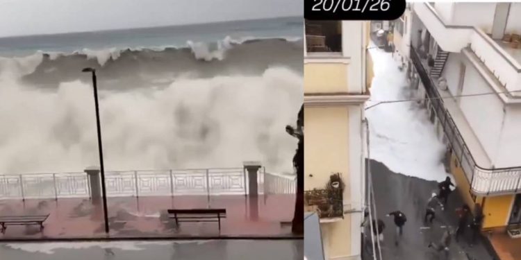 Ciclon Harry en Italia provoca alertas rojas evacuaciones y marejadas historicas