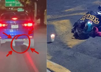 Motociclista atropellado y arrastrado en Iztapalapa pierde la vida