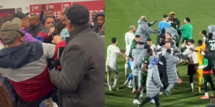 Periodistas y futbolistas terminan a los golpes en la Copa Africana
