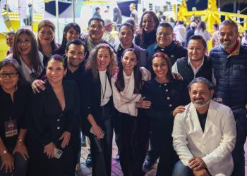 na Paty Peralta, celebró la llegada del Año Nuevo en el Malecón Tajamar