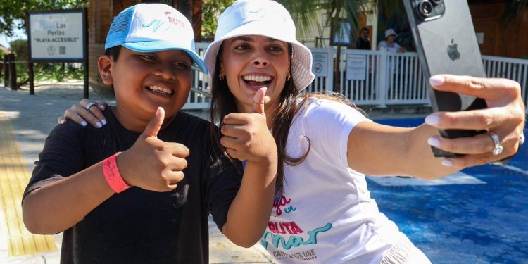Ana Paty Peralta recorre la “Ruta Mar” en Cancún
