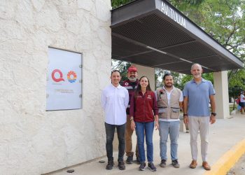 Ana Paty Peralta inauguró dos nuevos paraderos inclusivos en la Avenida Tulum
