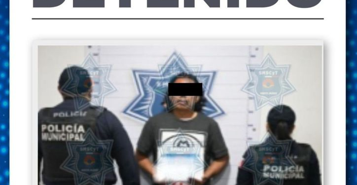 Amenazar con arma blanca Cancún: Detenido de 33