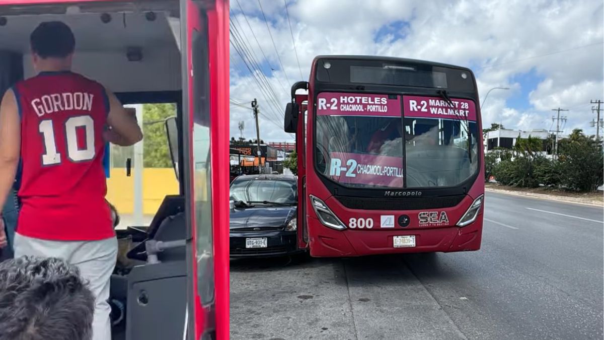 Chofer de Autocar logro frenar antes de perder el conocimiento