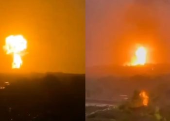 El volcán de barro entra en erupción en San Juan de Urabá, Colombia