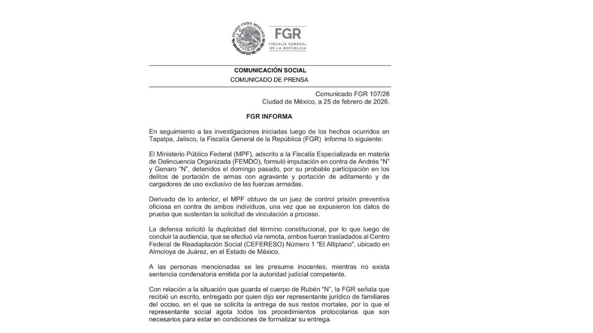 Prision preventiva para los escoltas de el mecho