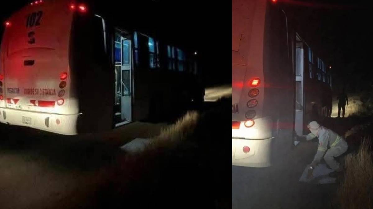 Que paso con los pasajeros del autobus abandonado en San Luis Potosi
