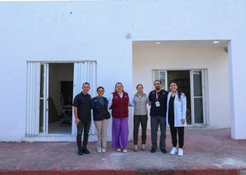 Ana Paty Peralta, constató los avances de la Unidad Médica Municipal No. 3 “Alfredo V. Bonfil”