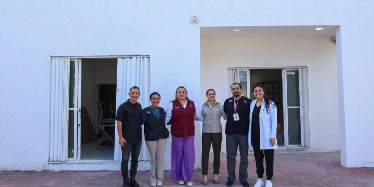 Ana Paty Peralta, constató los avances de la Unidad Médica Municipal No. 3 “Alfredo V. Bonfil”