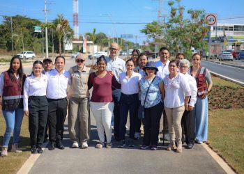 Ana Paty Peralta, supervisó obra de ordenamiento vial del cruce sobre Avenida Huayacán, Avenida 135 y Avenida Colegios