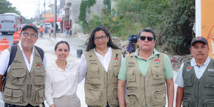 Ana Paty Peralta anuncia pavimentación de la carpeta asfáltica de la Av. Kabah, entre Av. Tules hasta Arco Norte