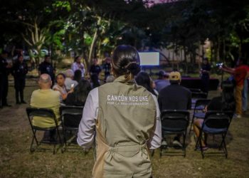 Ana Paty Peralta, encabezó la instalación de un nuevo Comité de Paz en la Supermanzana 3 de Cancún
