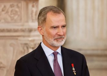Felipe VI durante visita al Museo Arqueológico Nacional donde reconoció abusos en la conquista de América