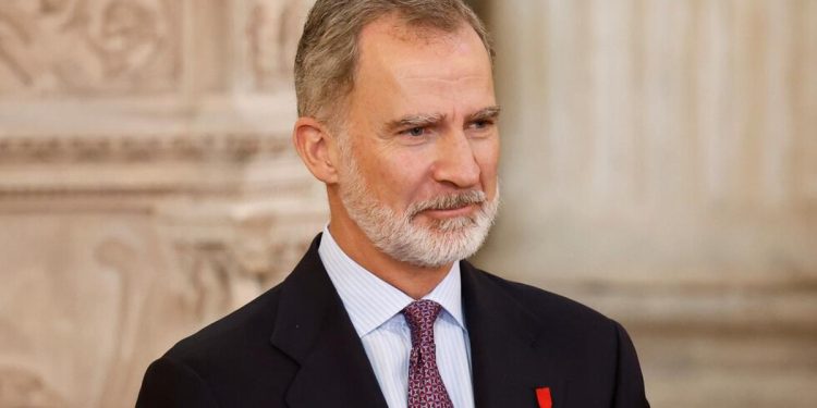Felipe VI durante visita al Museo Arqueológico Nacional donde reconoció abusos en la conquista de América