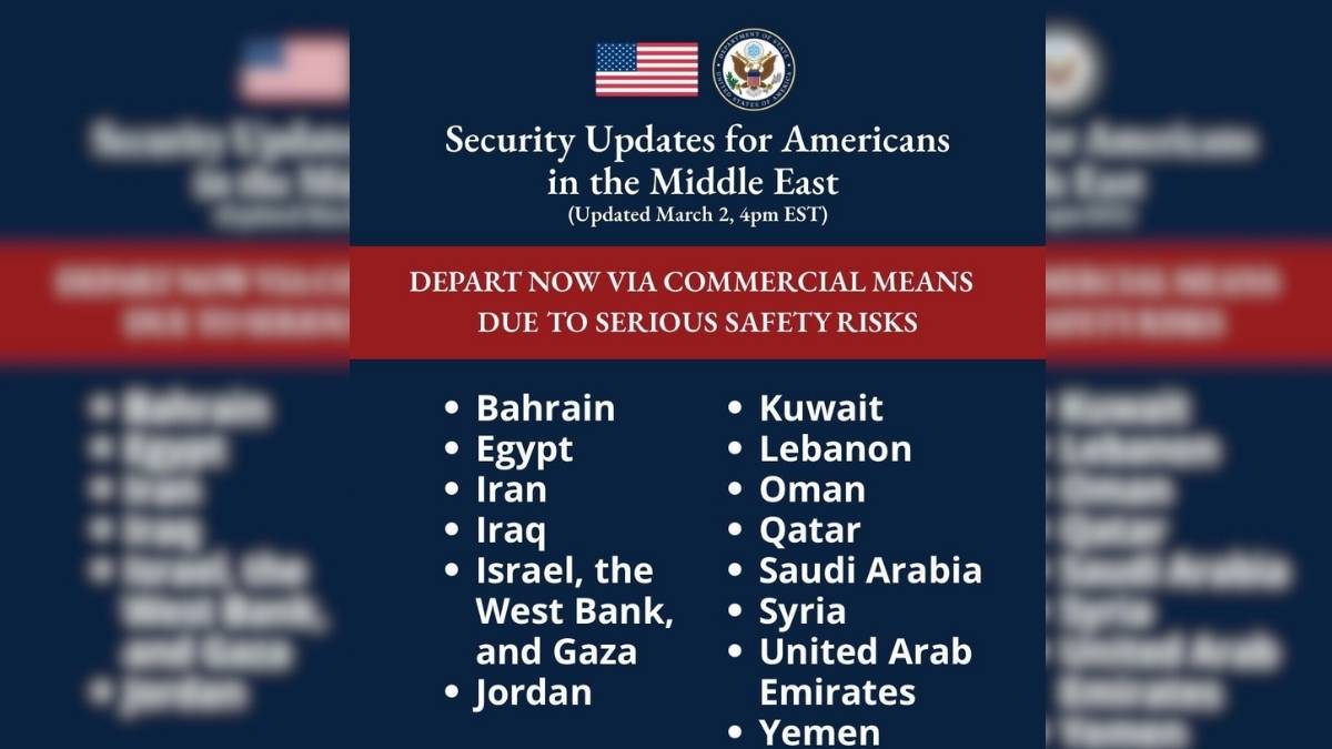 Alerta del departamento de estado de estados unidos