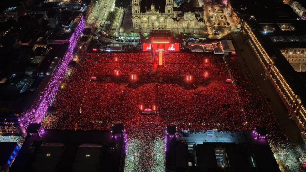 Asi fue el concierto de Shakira en el Zocalo