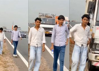 Camionero atropella deliberadamente a un transeúnte en la autopista Delhi-Mumbai