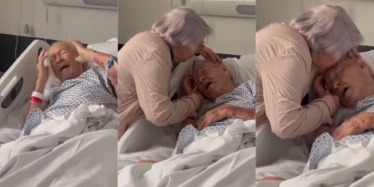Hombre de 90 años saluda a su esposa en el hospital y muere segundos después