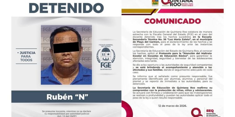 Intoxicacion de estudiantes en secundaria de Playa del Carmen detienen a profesor tras presunto consumo de dulces con droga