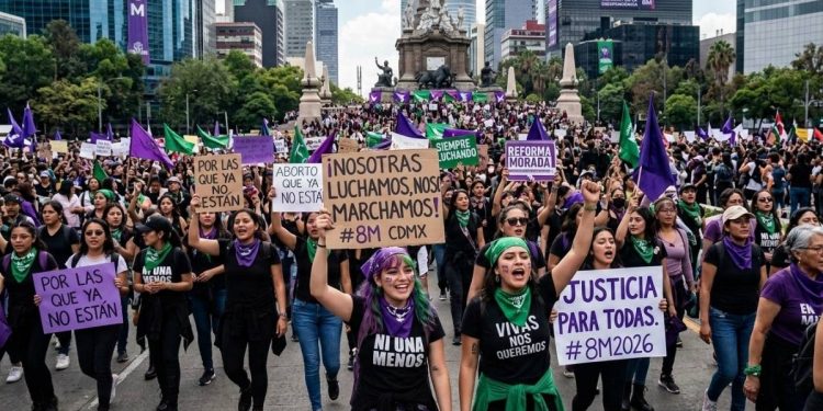 Marcha del 8M en CDMX reune a 120 mil mujeres autoridades reportan saldo blanco