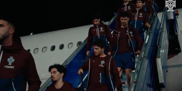 Seleccion de Portugal llega a Cancun previo a su partido contra Mexico en el Estadio Banorte