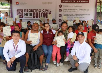 Realizan la primera edición del programa “Registro Civil en tu Colonia”