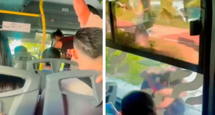 Ruta 2 Cancún: chofer se enfrenta a golpes en la zona hotelera