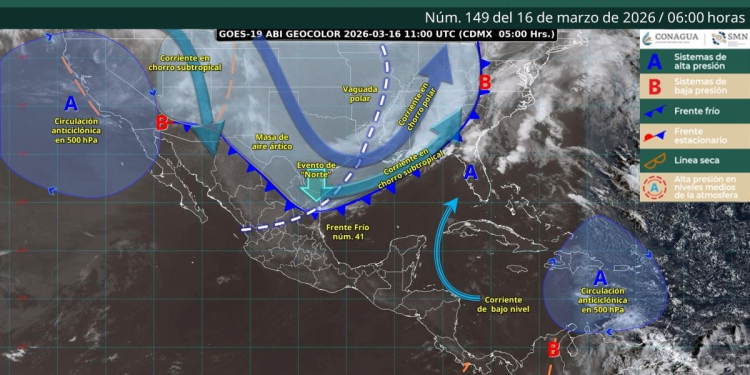 Pronóstico del clima Quintana Roo: lluvia y frente frío
