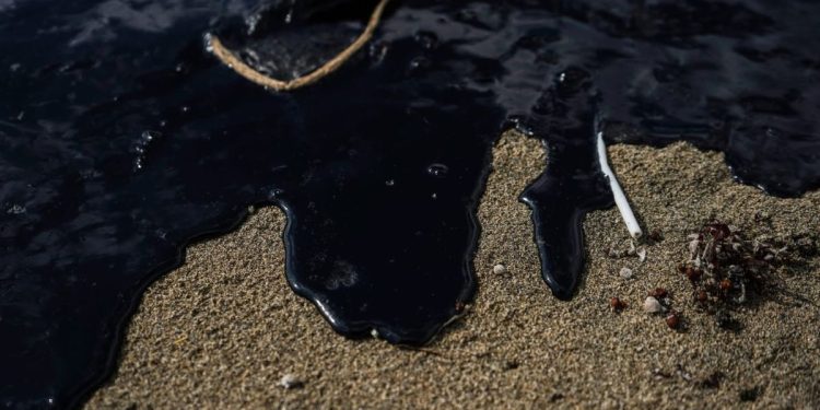 Más de 30 toneladas de crudo han sido retiradas de playas en Veracruz