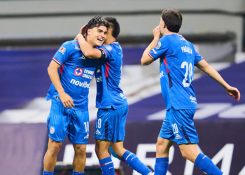 Cruz Azul celebra gol ante Necaxa en el Clausura 2026