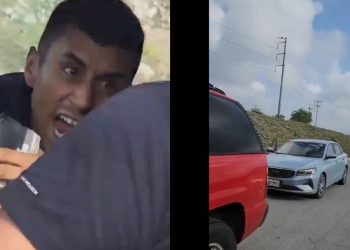 Asalto en autopista Monterrey Reynosa queda grabado delincuentes roban a conductor frente a testigos