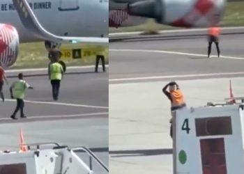 Hombre muere succionado por motor de avión en Milán