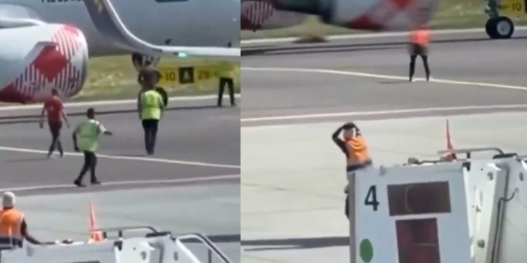 Hombre muere succionado por motor de avión en Milán