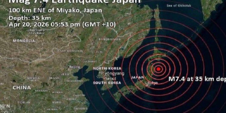 Japon retira alerta de tsunami tras fuerte sismo de magnitud 7 7 reportan evacuacion de 170 mil personas
