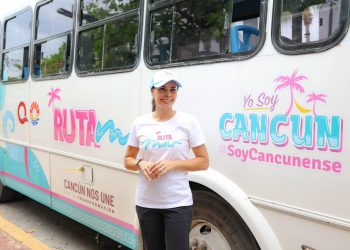 Ana Paty Peralta, invitó a las familias cancunenses a utilizar “Ruta Mar” en Semana Santa
