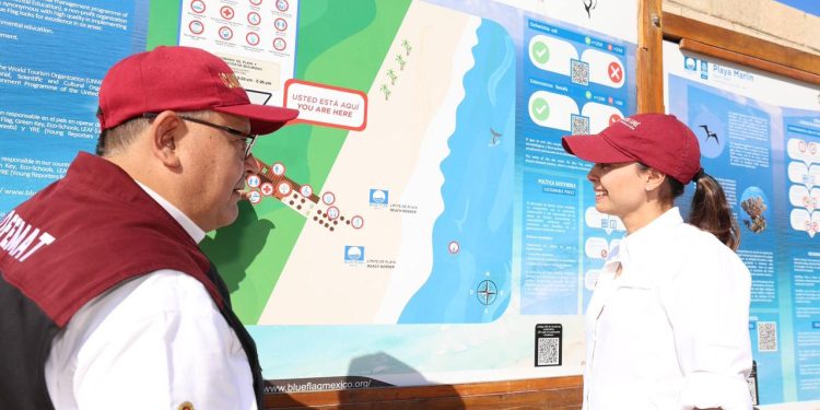 Ana Paty Peralta invita a las y los cancunenses a disfrutar las playa de Cancún