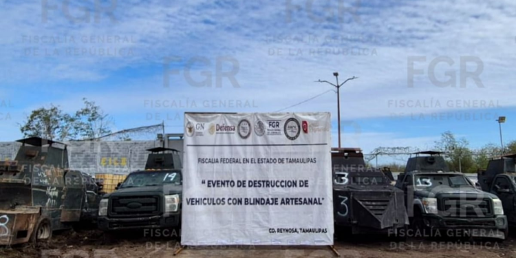 Vehículos Monstruo Tamaulipas: FGR Destruye 50