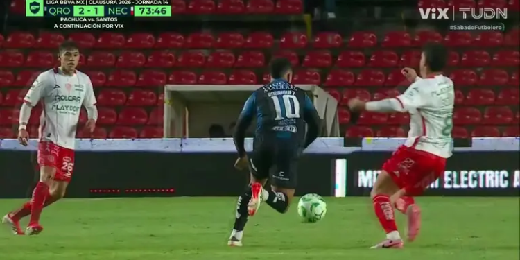 Expulsión Faravelli Necaxa: Rayos con 10 Jugadores