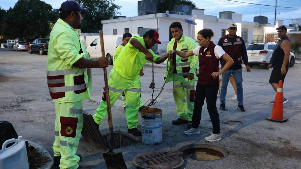 Anuncian renovacion de cancha en la Supermanzana 235 como parte del mejoramiento urbano