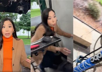 Reportera capta el momento exacto del tiroteo en la Casa Blanca