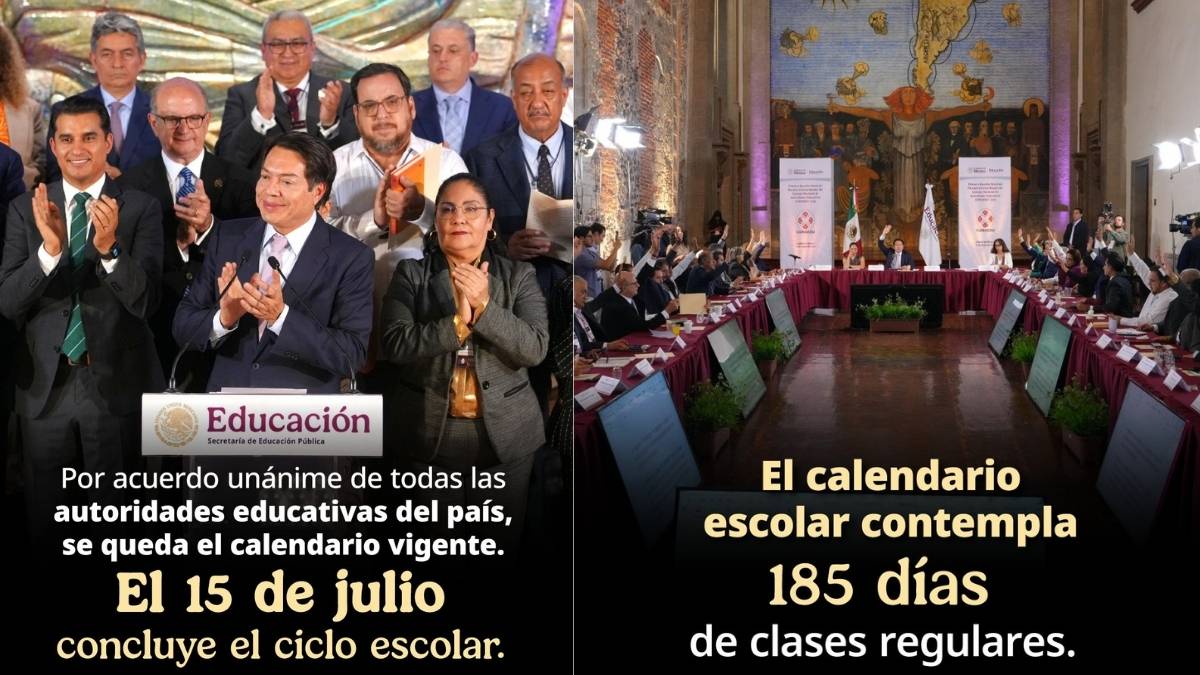 Sheinbaum recuerda que el cambio en el Calendario Escolar habia sido aprobado por unanimidad