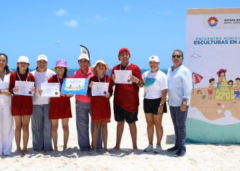 Realizan el Encuentro Municipal de Esculturas en Arena 2026 “Jóvenes con Identidad y Cultura” en Cancún