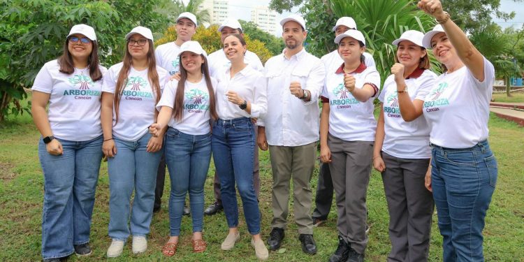 Ana Paty Peralta, informó los avances del Programa Municipal “Arboriza Cancún”